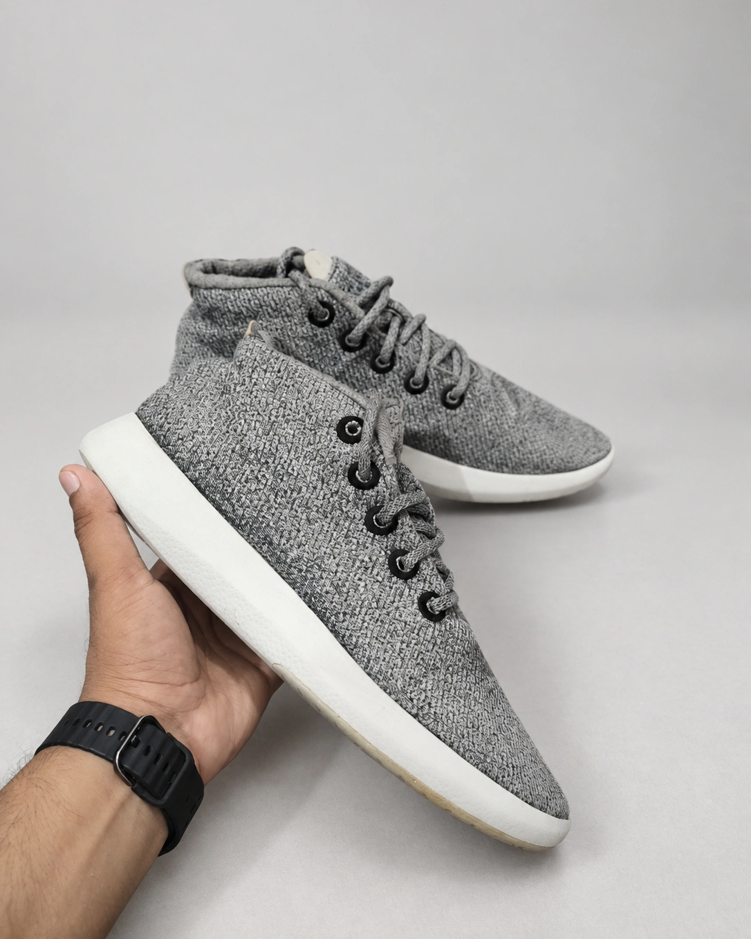 Allbirds Grey Mid-Top Sneakers