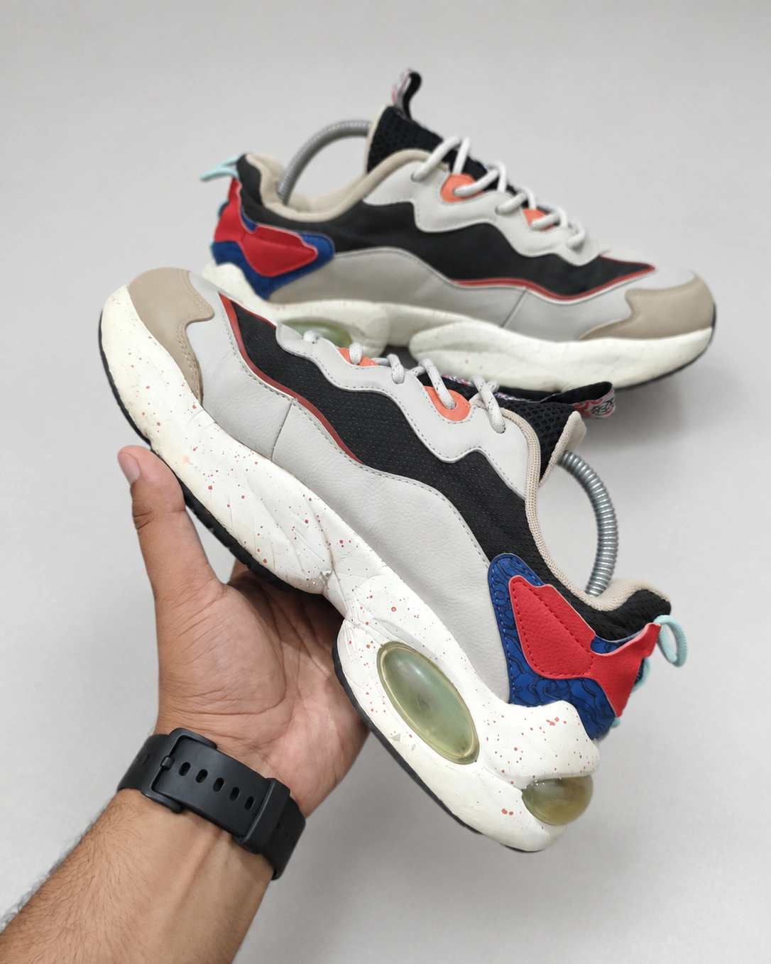 Retro Fusion Chunky Multicolor Sneakers
