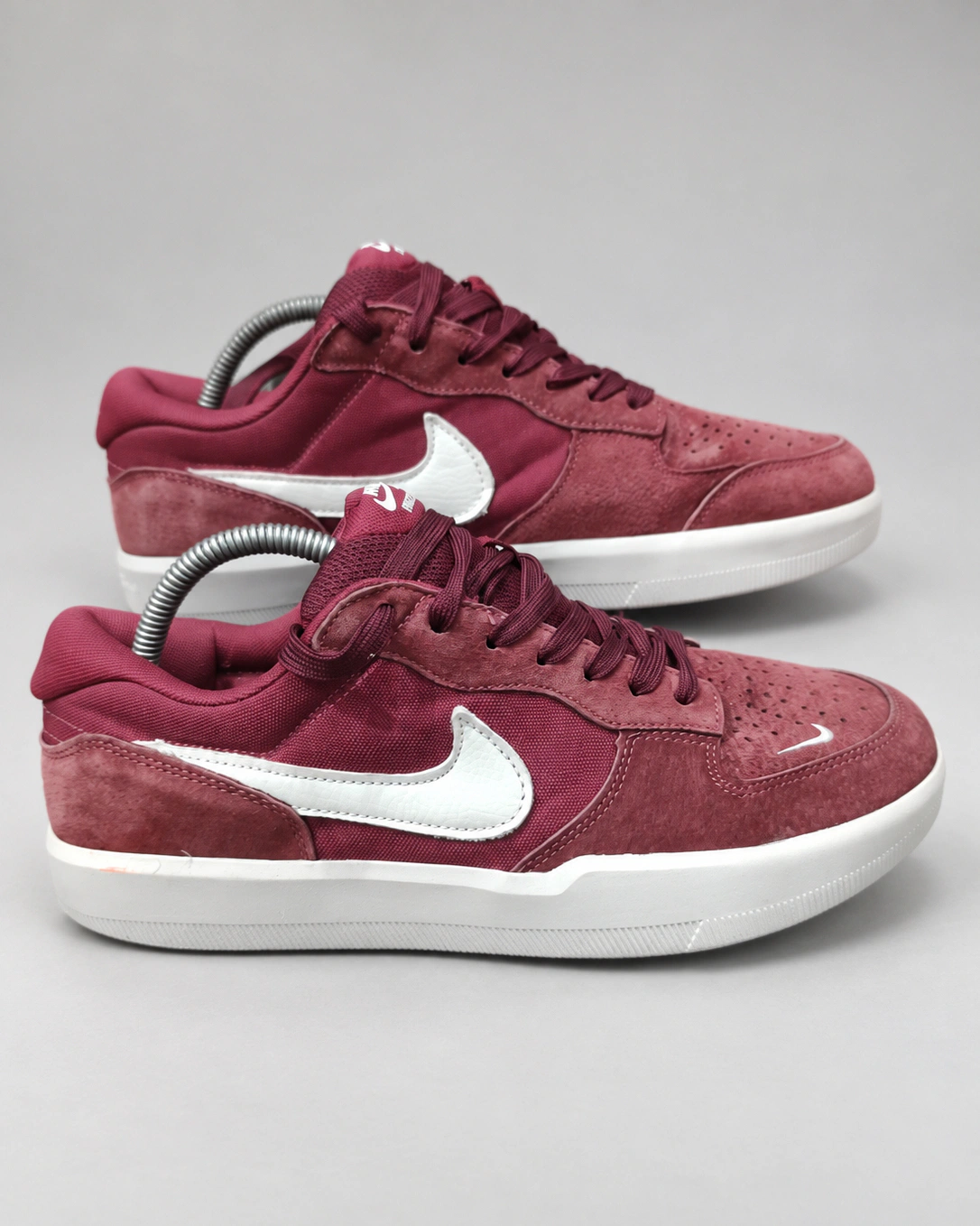 Nike Burgundy Suede Low-Top Sneakers