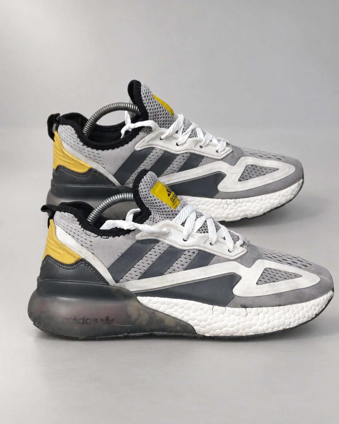 Adidas Grey & Yellow Chunky Sneakers